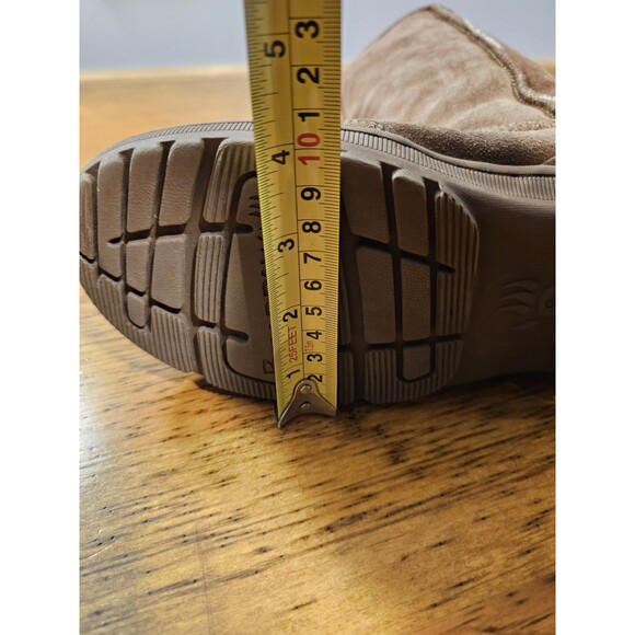 Bearpaw Boots Womens Meadow Size 9 Sheepskin Footbed Suede Upper Brown - Picture 9 of 11